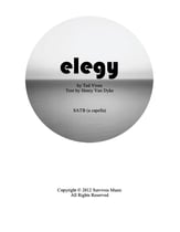 Elegy SSAATTB choral sheet music cover